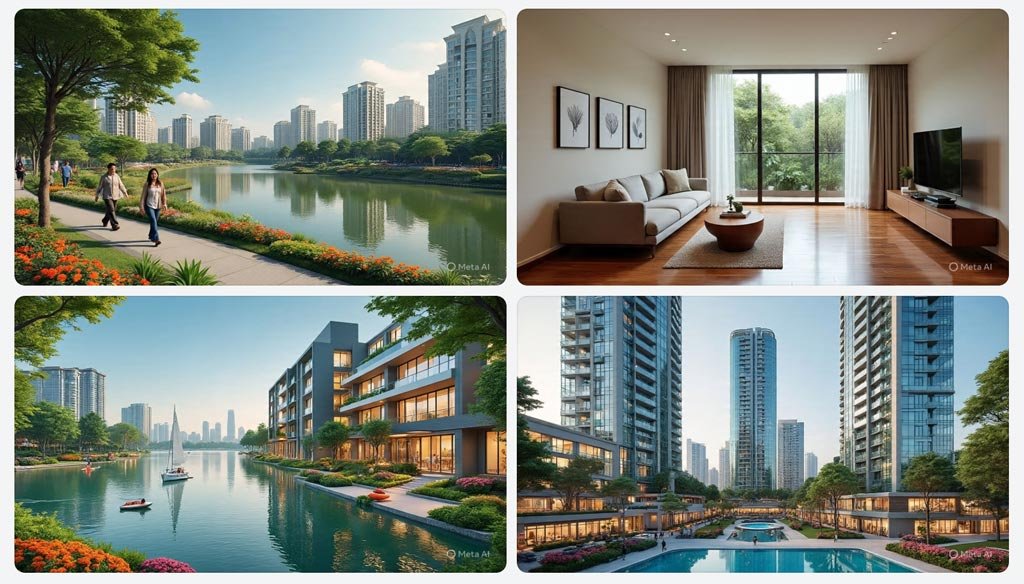 Hình ảnh về Vinhomes Green Paradise do AI tạo