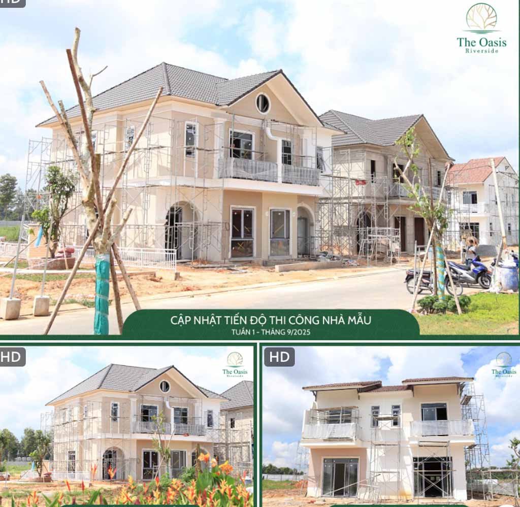 Hình chụp thực tế nhà mẫu The Oasis Riverside