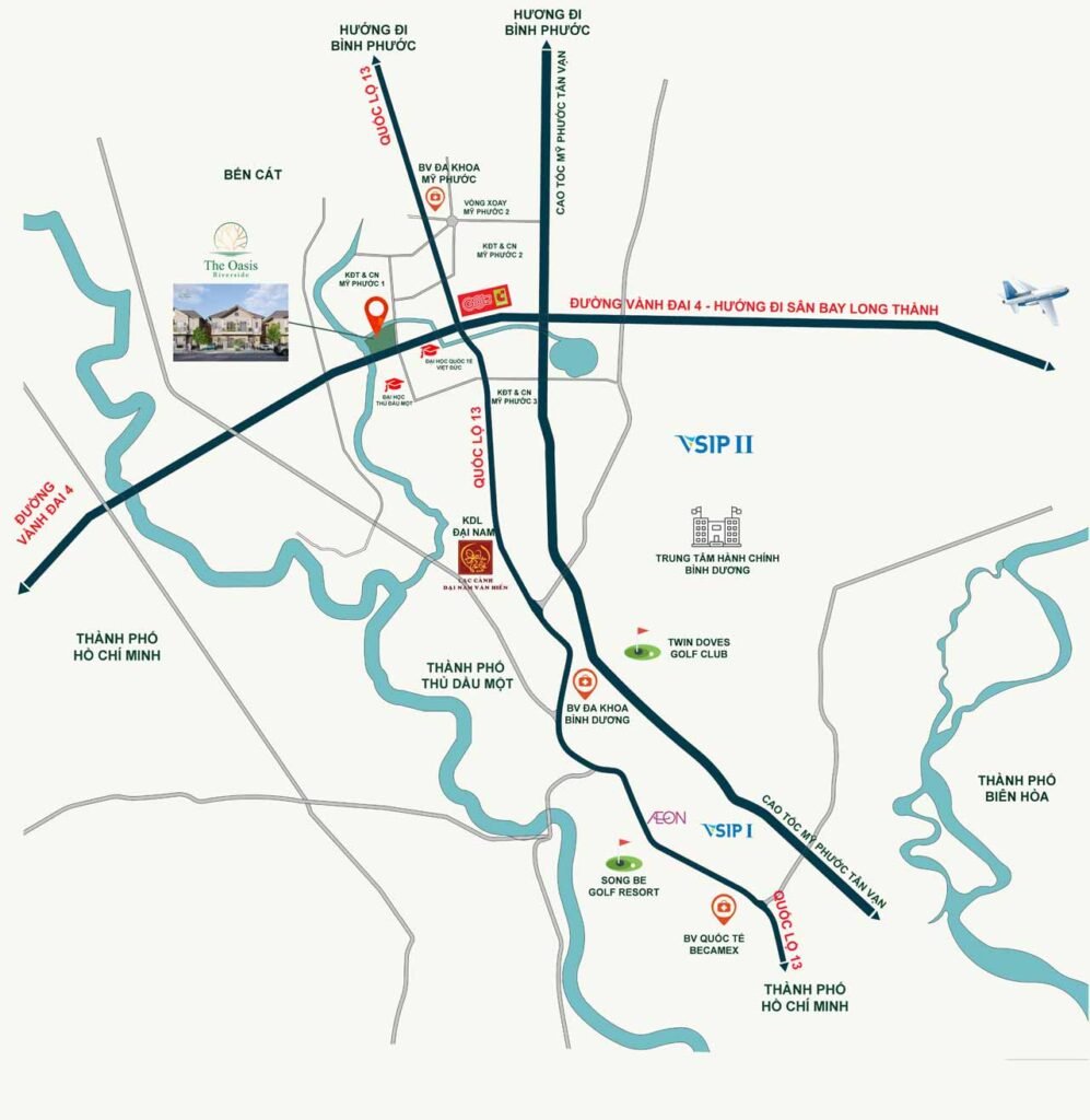Vị trí dự án The Oasis Riverside